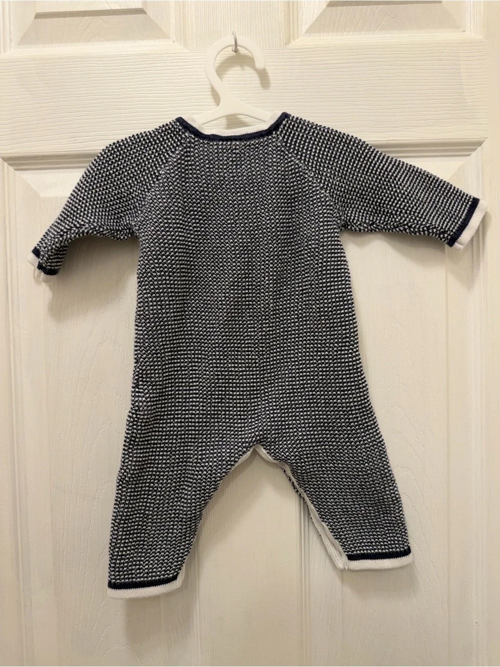 Janie and Jack 3-6M Knit & Quilted Romper Lot (2 Pcs)